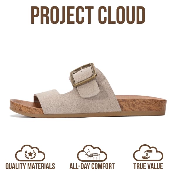 Project Cloud Women's | Platform Sandals Women | Plush and Soft Insole | Lightweight | Non-Slip - Balanced