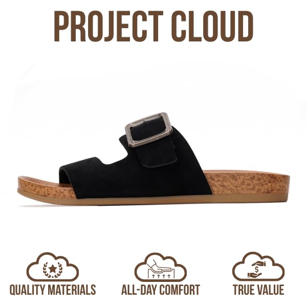 Project Cloud Women's | Platform Sandals Women | Plush and Soft Insole | Lightweight | Non-Slip - Balanced