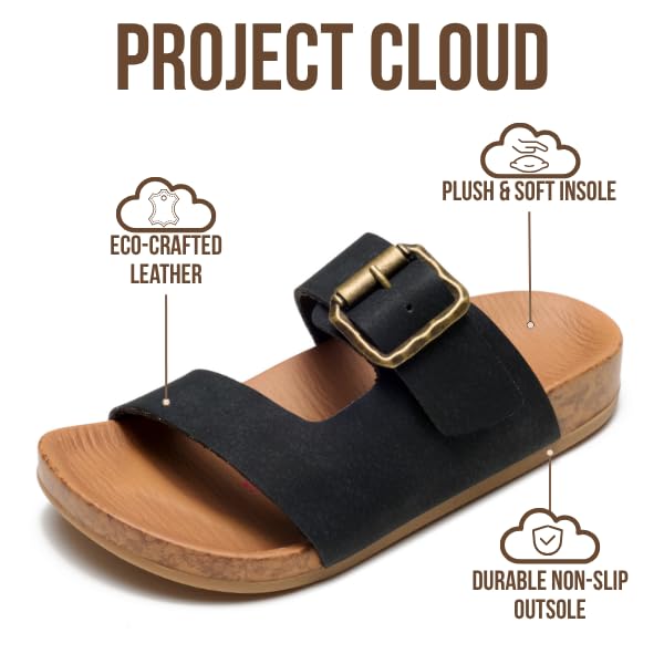 Project Cloud Kids | Girls Slide Summer Sandals | Plush & Soft Insole | Lightweight | Non-Slip - Balanced Kids - Project Cloud - Sandals -Shop Project Cloud premium footwear Now!