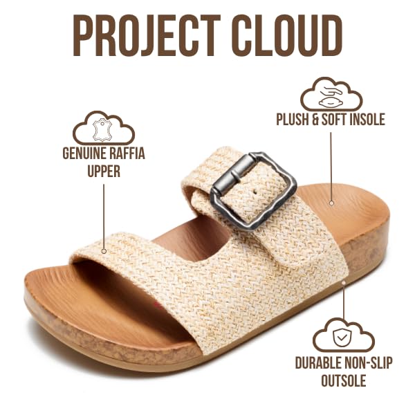 Project Cloud Kids | Girls Slide Summer Sandals | Plush & Soft Insole | Lightweight | Non-Slip - Balanced Kids - Project Cloud - Sandals -Shop Project Cloud premium footwear Now!