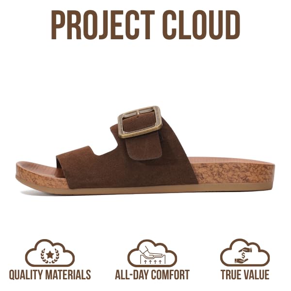 Project Cloud Women's | Platform Sandals Women | Plush and Soft Insole | Lightweight | Non-Slip - Balanced