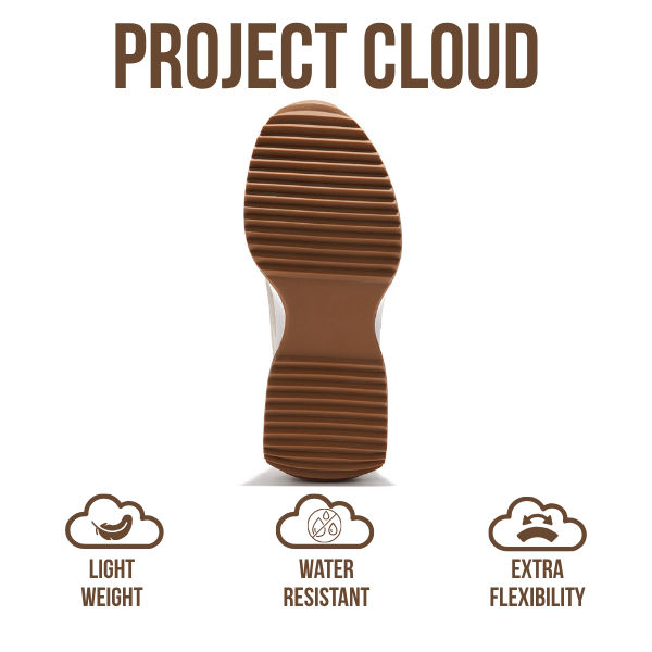 Project Cloud | "Balinda" Fashion Sneakers for Women | Lace-Up | Memory Foam | Lightweight | Non-Slip