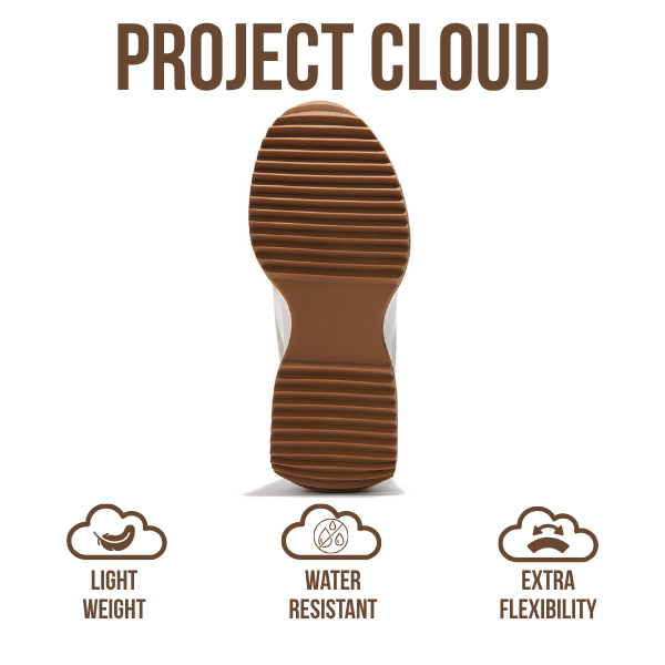 Project Cloud | "Balinda" Fashion Sneakers for Women | Lace-Up | Memory Foam | Lightweight | Non-Slip