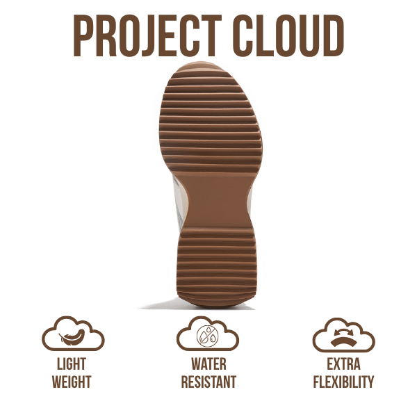 Project Cloud | "Balinda" Fashion Sneakers for Women | Lace-Up | Memory Foam | Lightweight | Non-Slip