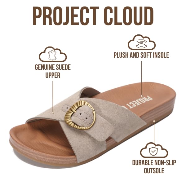 Project Cloud Women's | Platform Sandals Women | Plush and Soft Insole | Lightweight | Non-Slip - Beaming - Project Cloud - Sandals -Shop Project Cloud premium footwear Now!