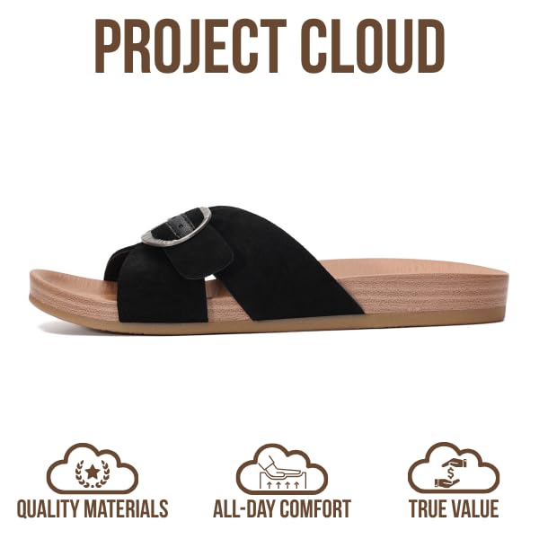 Project Cloud Women's | Platform Sandals Women | Plush and Soft Insole | Lightweight | Non-Slip - Beaming - Project Cloud - Sandals -Shop Project Cloud premium footwear Now!
