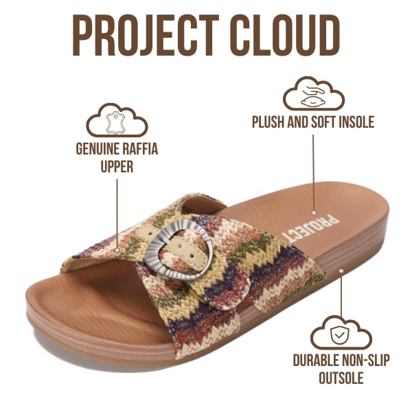 Project Cloud Women's | Platform Sandals Women | Plush and Soft Insole | Lightweight | Non-Slip - Beaming - Project Cloud - Sandals -Shop Project Cloud premium footwear Now!