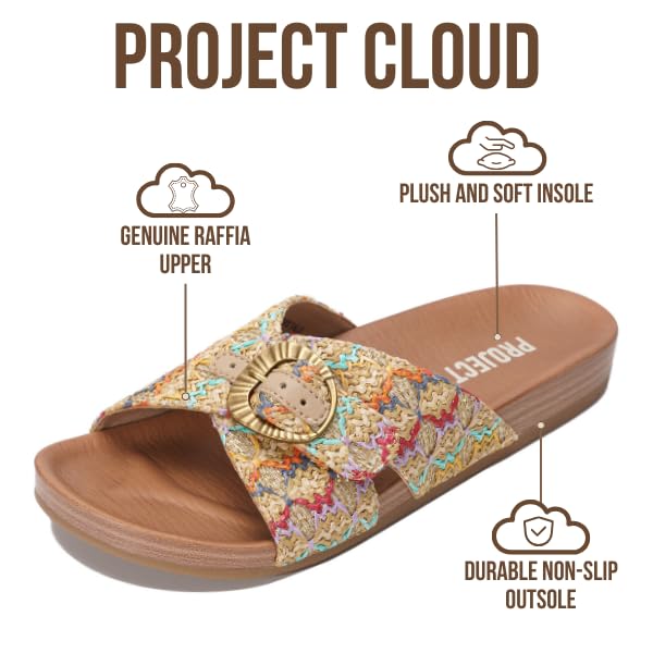 Project Cloud Women's | Platform Sandals Women | Plush and Soft Insole | Lightweight | Non-Slip - Beaming - Project Cloud - Sandals -Shop Project Cloud premium footwear Now!