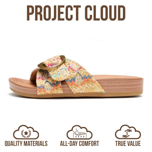 Project Cloud Kids | Eco-Leather Adjustable Buckle Toddler Slides | Plush & Soft Insole | Lightweight | Non-Slip - Beaming Kids - Project Cloud - Sandals -Shop Project Cloud premium footwear Now!