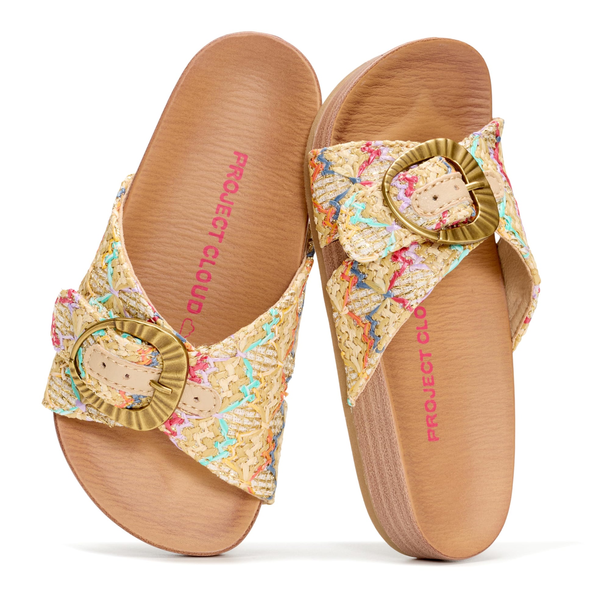 Project Cloud Kids | Eco-Leather Adjustable Buckle Toddler Slides | Plush & Soft Insole | Lightweight | Non-Slip - Beaming Kids - Project Cloud - Sandals -Shop Project Cloud premium footwear Now!