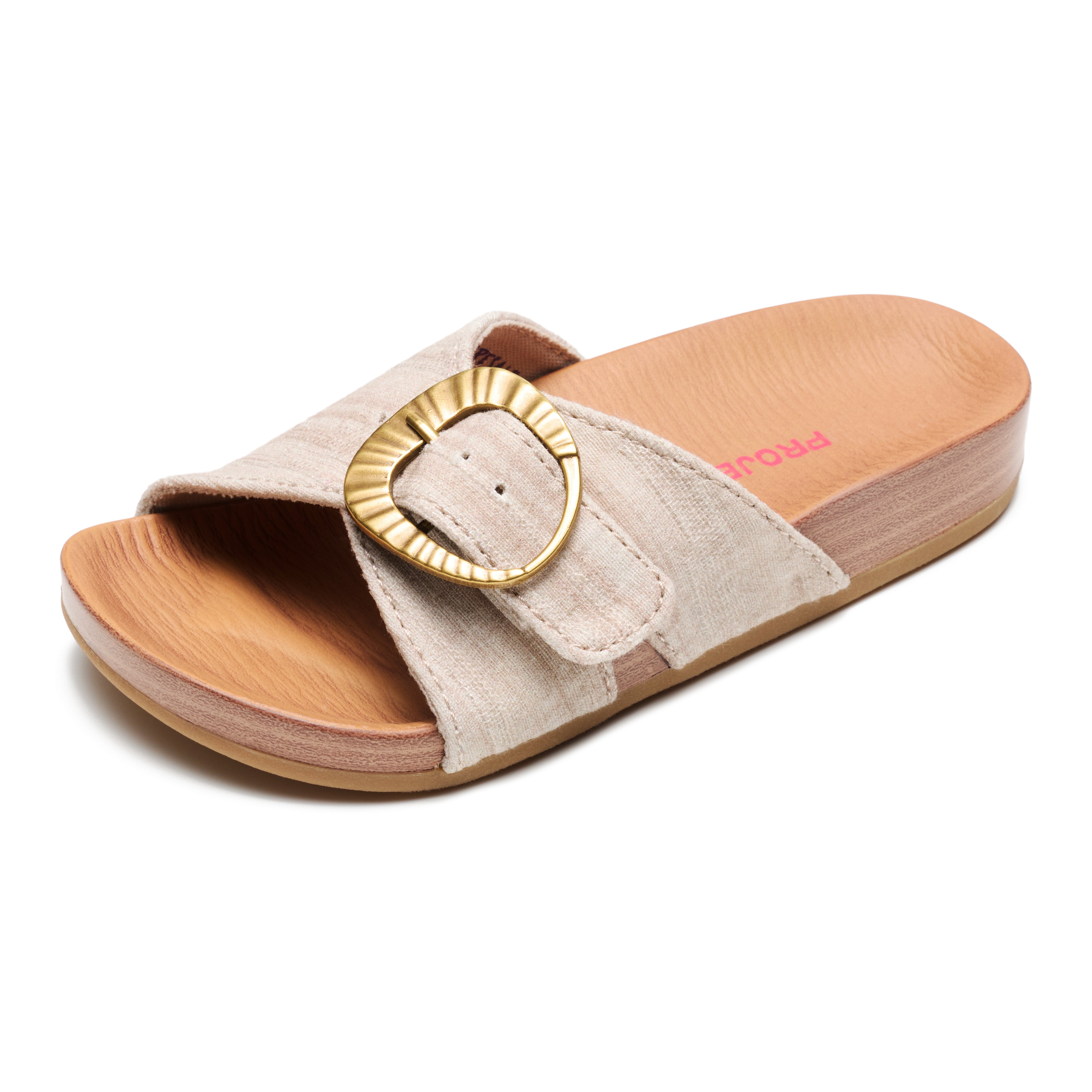 Project Cloud Kids | Eco-Leather Adjustable Buckle Toddler Slides | Plush & Soft Insole | Lightweight | Non-Slip - Beaming Kids - Project Cloud - Sandals -Shop Project Cloud premium footwear Now!