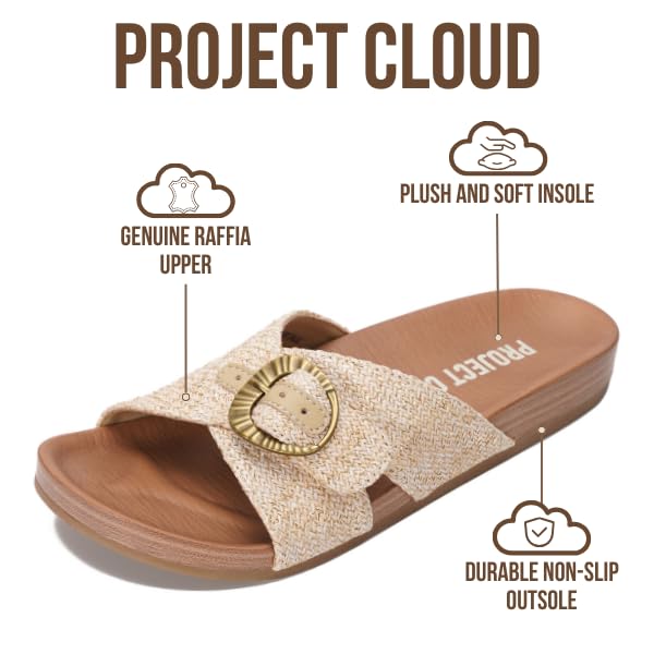 Project Cloud Women's | Platform Sandals Women | Plush and Soft Insole | Lightweight | Non-Slip - Beaming - Project Cloud - Sandals -Shop Project Cloud premium footwear Now!