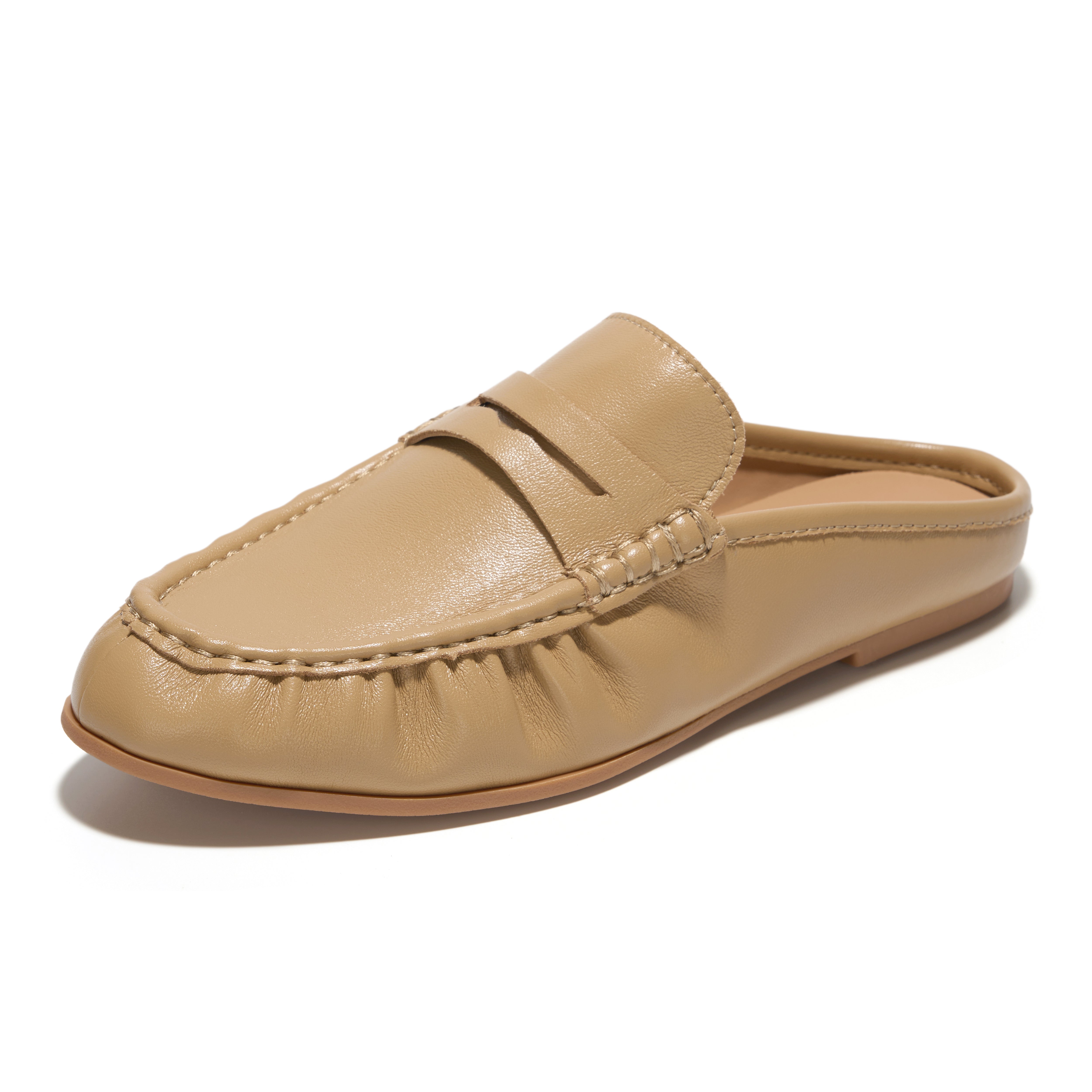 Project Cloud Women's | 100% Genuine Leather Penny Loafers | Memory Foam Insole | Lightweight | Non-Slip - Becker