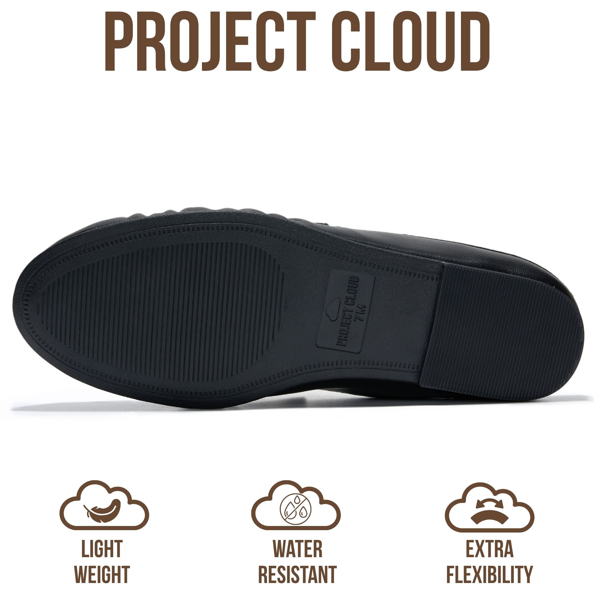 Project Cloud Women's | 100% Genuine Leather Penny Loafers | Memory Foam Insole | Lightweight | Non-Slip - Becker