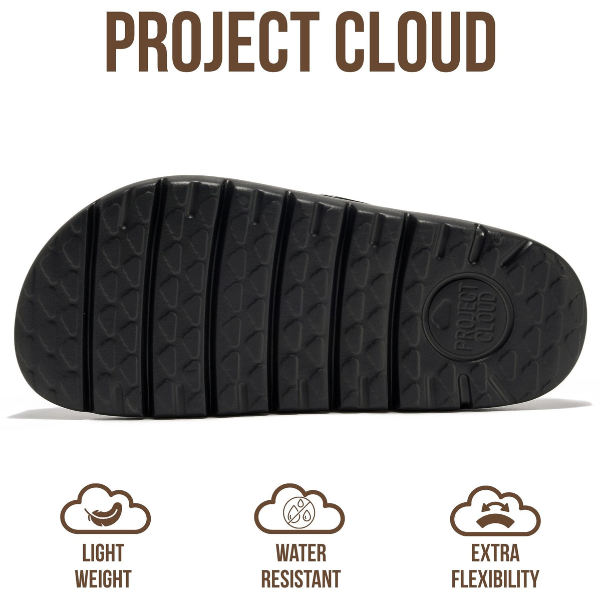 Project Cloud de mujer | Zuecos de cuero genuino | ProjectPlush | Ligeros | Antideslizantes - Benton Chunky