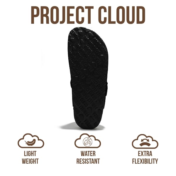 Zuecos de cuero para mujer Benton de Project Cloud: espuma viscoelástica y soporte 