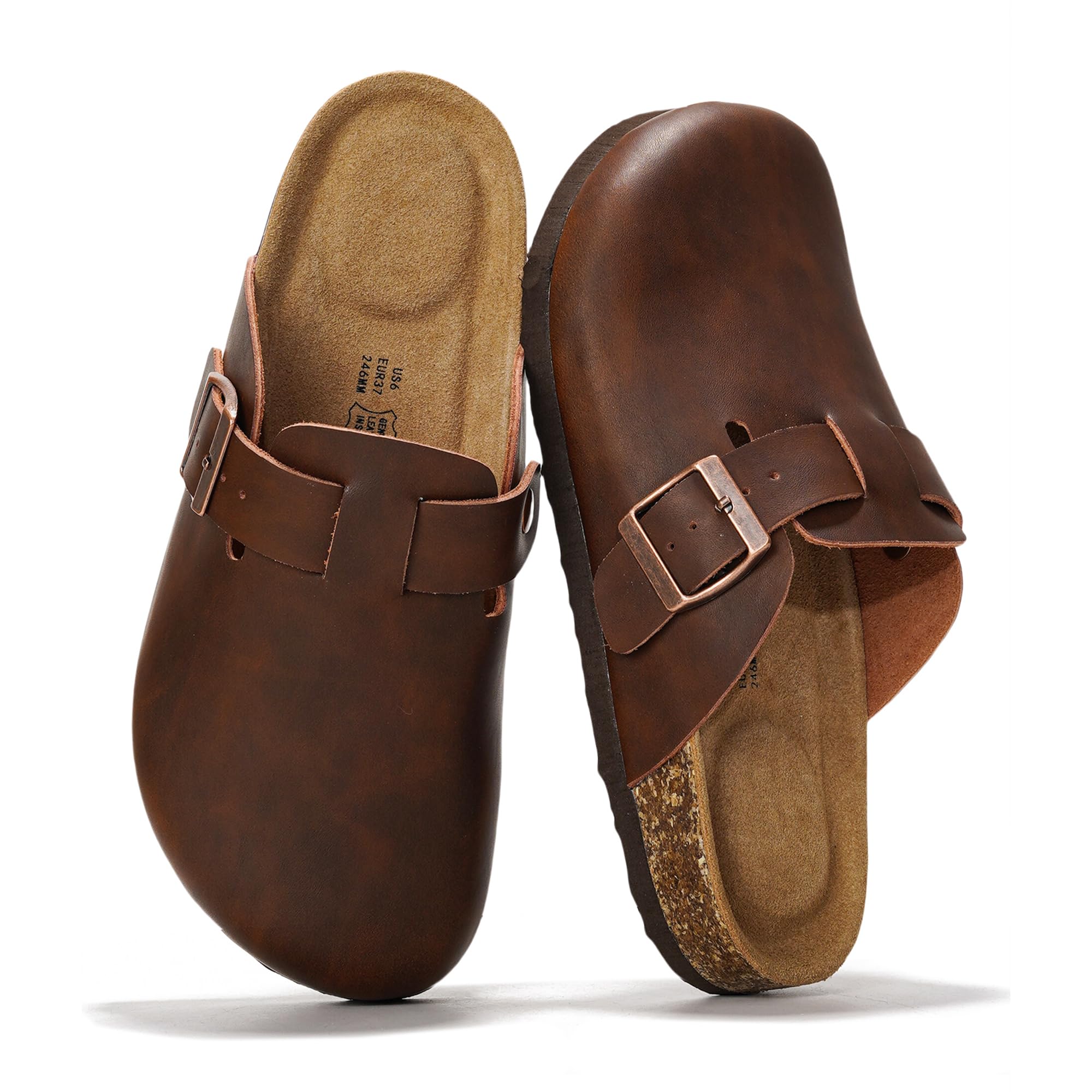 Project Cloud Women's | Genuine Suede Footbed Clogs | ProjectPlush | Lightweight | Non-Slip - Benton