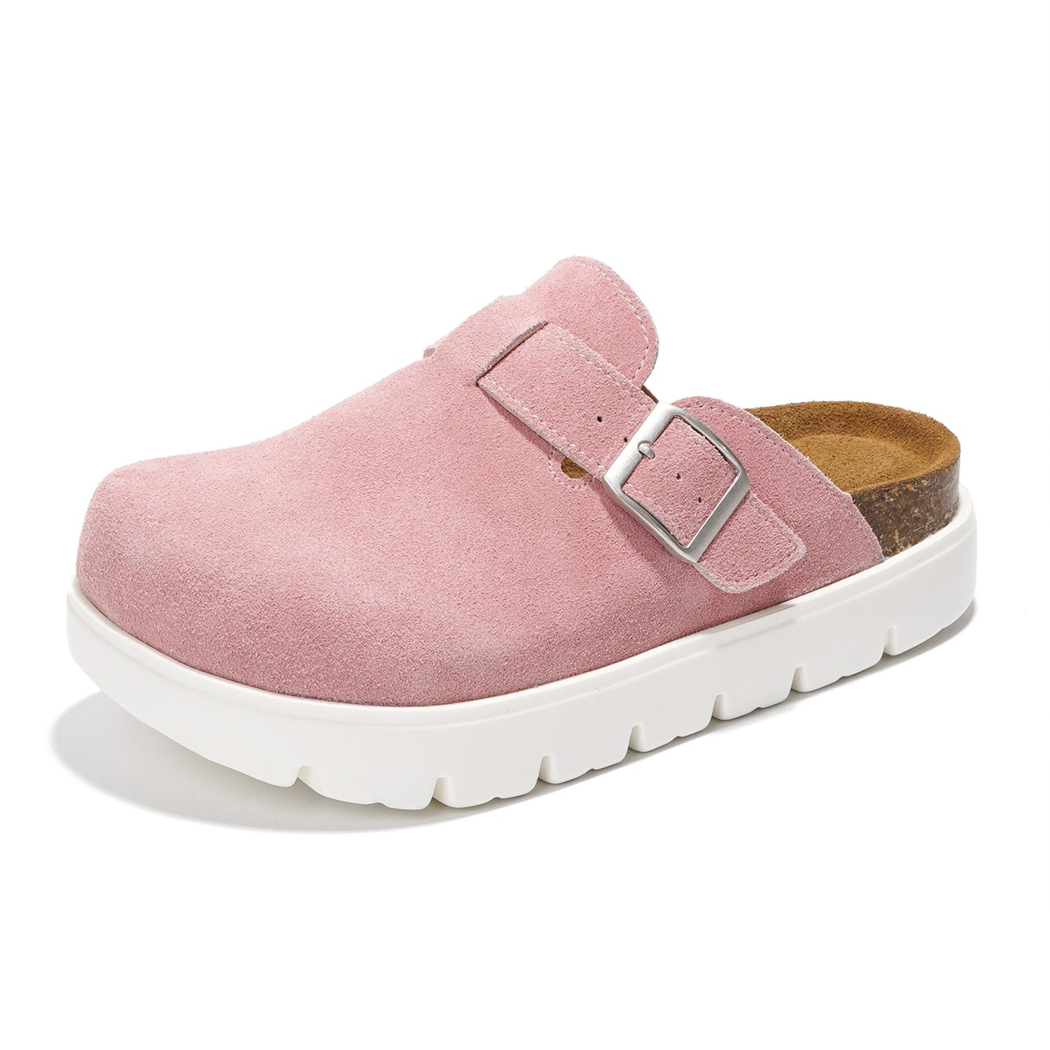 Project Cloud | "Benton Chunky" Women Clogs | Genuine Leather | Arch Support | ProjectPlush | Lightweight | Non-Slip