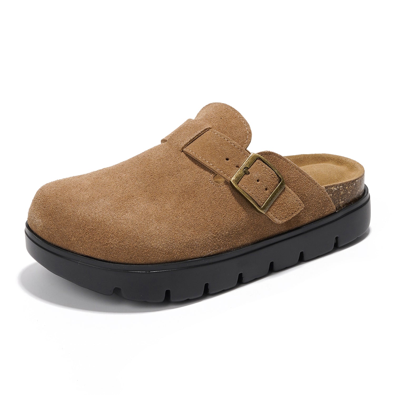 Project Cloud | "Benton Chunky" Women Clogs | Genuine Leather | Arch Support | ProjectPlush | Lightweight | Non-Slip