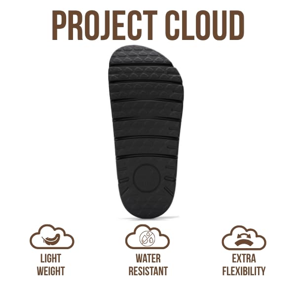 Benton Chunky de Project Cloud: Zuecos de plataforma de cuero para mujer, cómodos 