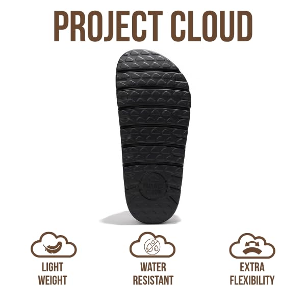 Benton Chunky de Project Cloud: Zuecos de plataforma de cuero para mujer, cómodos 