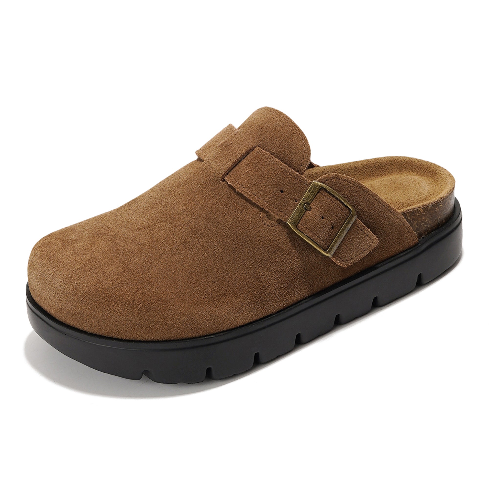 Project Cloud | "Benton Chunky" Women Clogs | Genuine Leather | Arch Support | ProjectPlush | Lightweight | Non-Slip