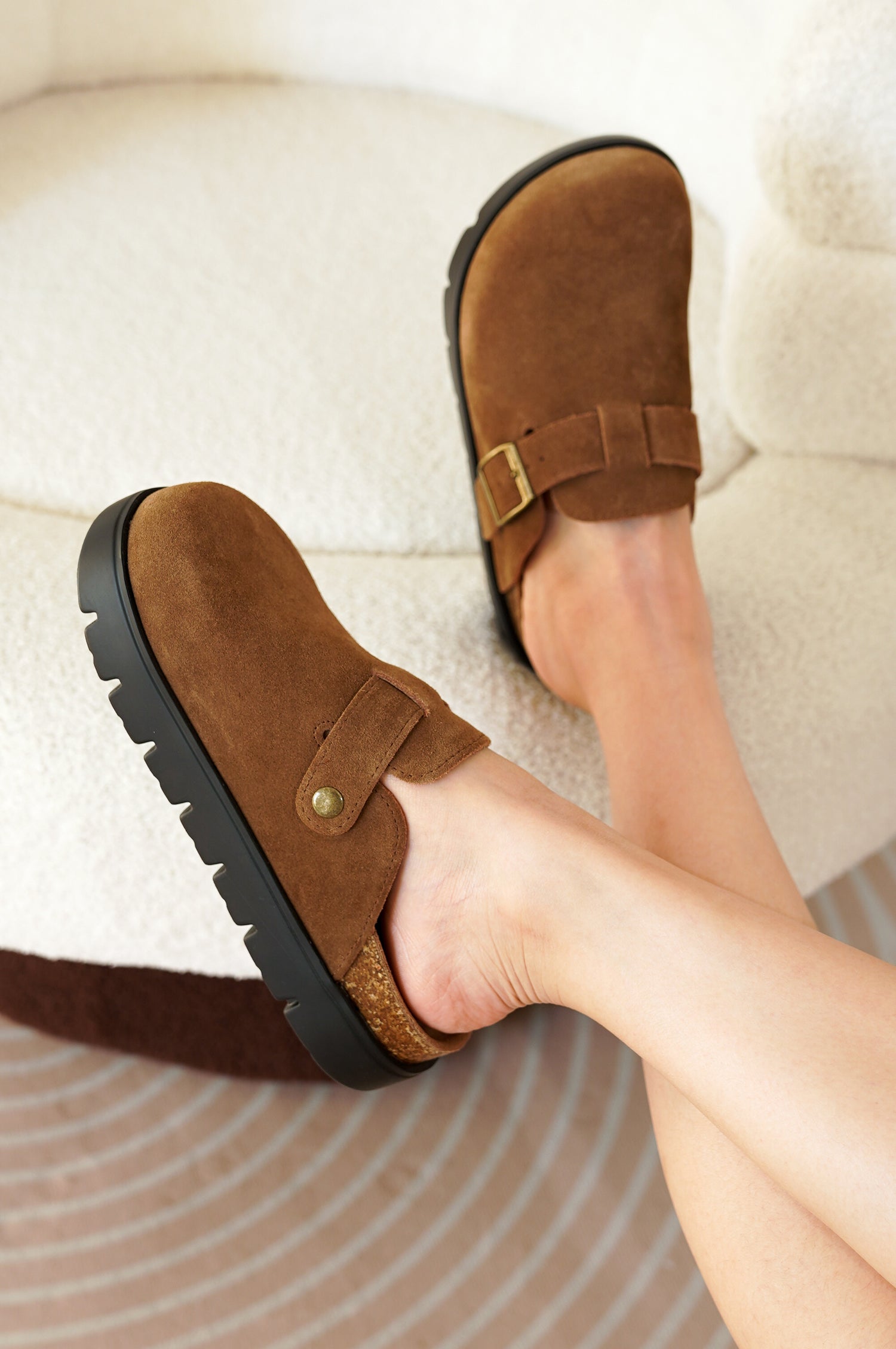 Project Cloud | "Benton Chunky" Women Clogs | Genuine Leather | Arch Support | ProjectPlush | Lightweight | Non-Slip
