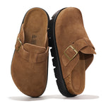 Project Cloud Women's | Genuine Leather Clogs | ProjectPlush | Lightweight | Non-Slip - Benton Chunky - Project Cloud - Clogs -Shop Project Cloud premium footwear Now!