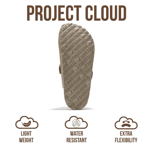 Zuecos de cuero para mujer Benton de Project Cloud: espuma viscoelástica y soporte 