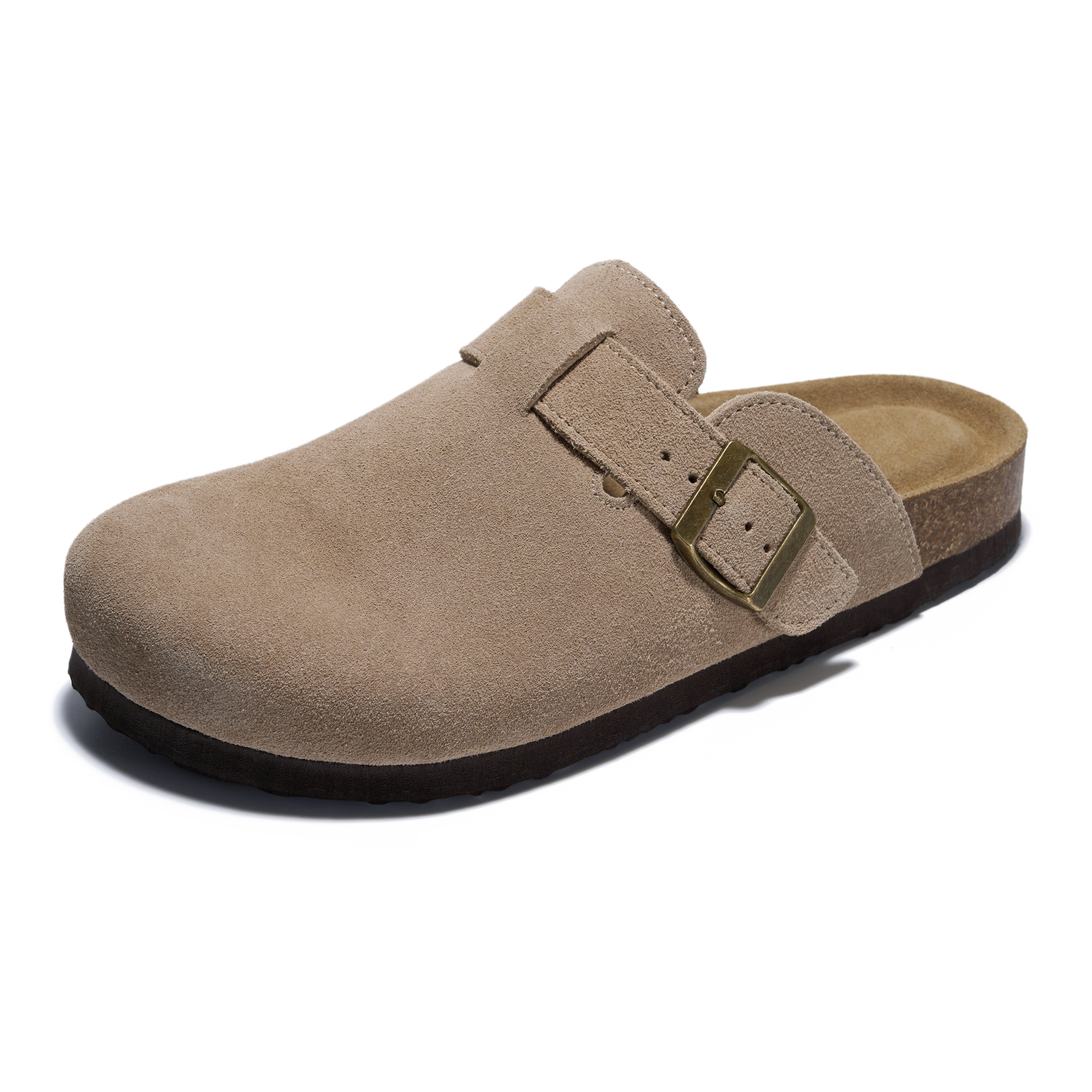 Project Cloud Women's | Genuine Suede Footbed Clogs | ProjectPlush | Lightweight | Non-Slip - Benton