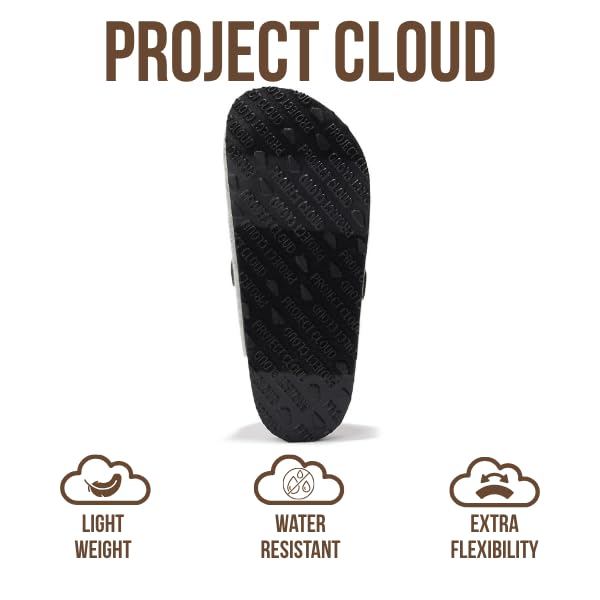 Zuecos de cuero para mujer Benton de Project Cloud: espuma viscoelástica y soporte 