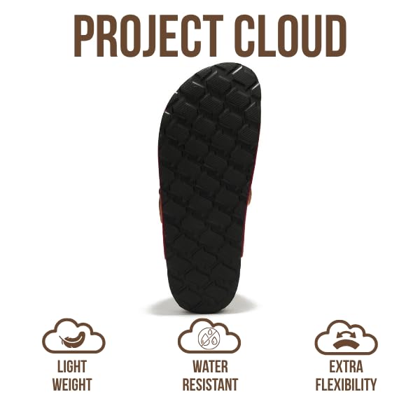 Zuecos de cuero para mujer Benton de Project Cloud: espuma viscoelástica y soporte 