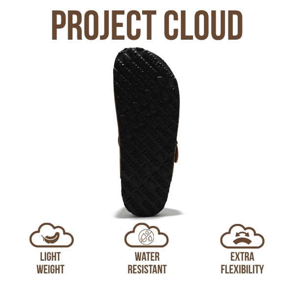 Zuecos de cuero para mujer Benton de Project Cloud: espuma viscoelástica y soporte 