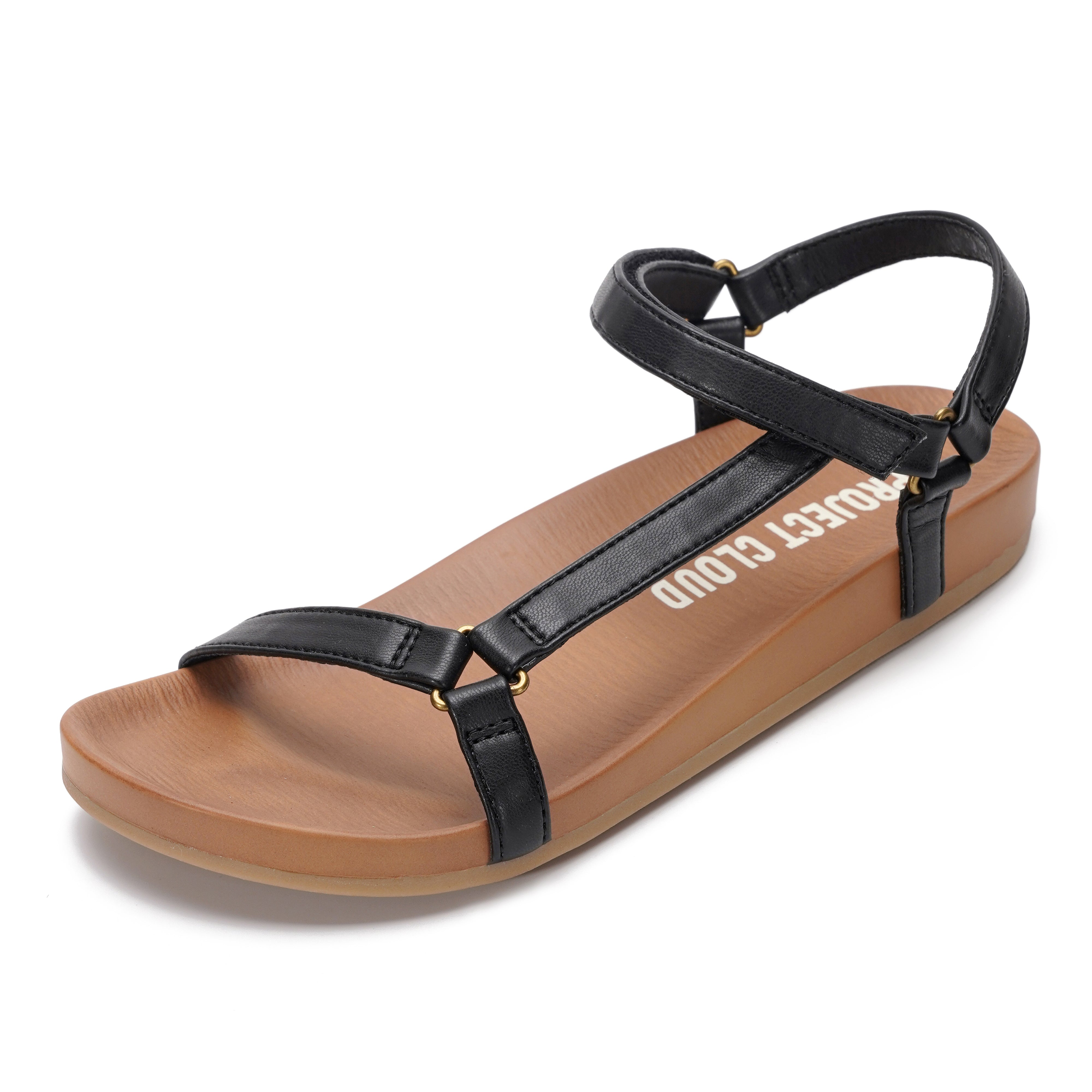 Project Cloud Women's | Platform Sandals Women | Plush and Soft Insole | Lightweight | Non-Slip - Brandy