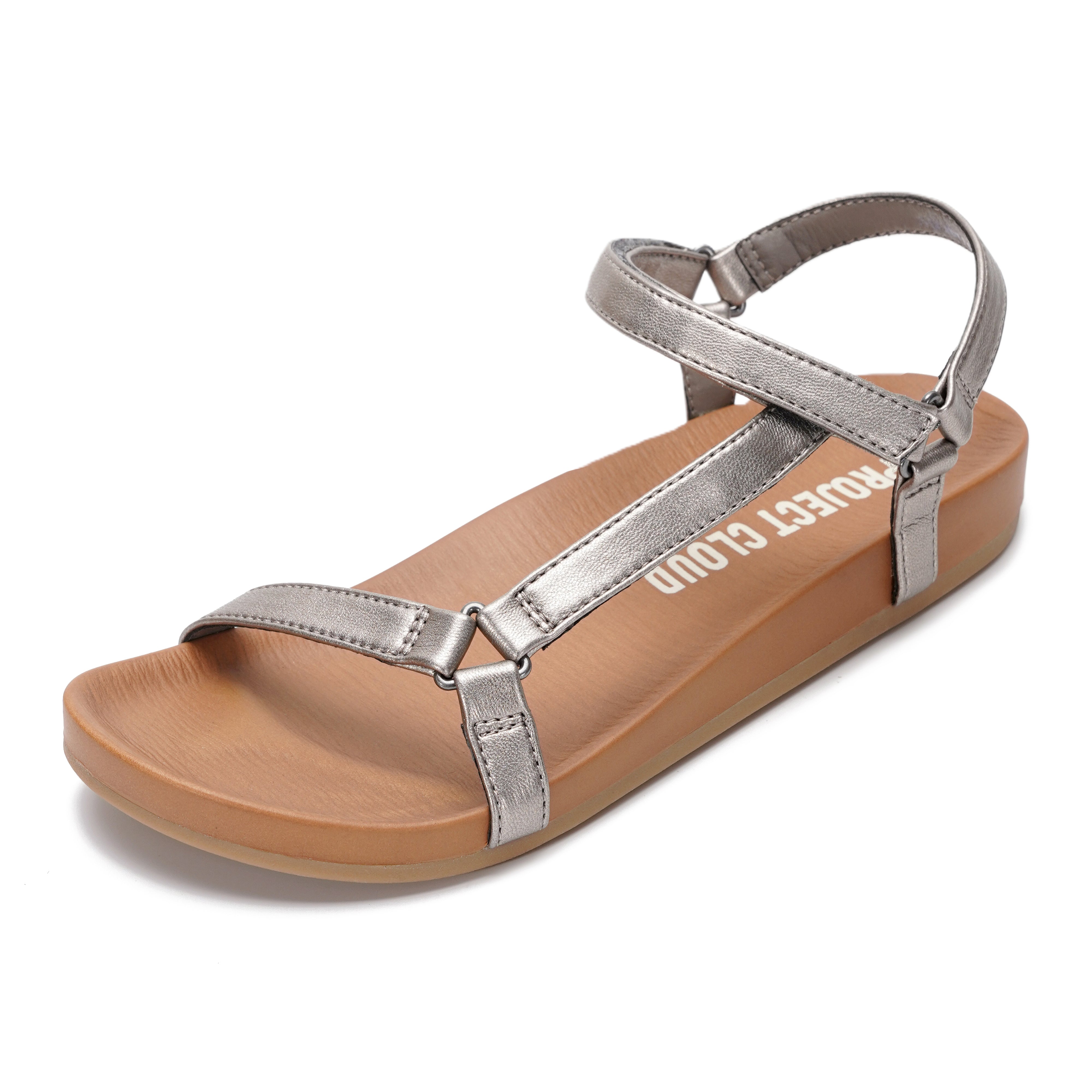 Project Cloud Women's | Platform Sandals Women | Plush and Soft Insole | Lightweight | Non-Slip - Brandy