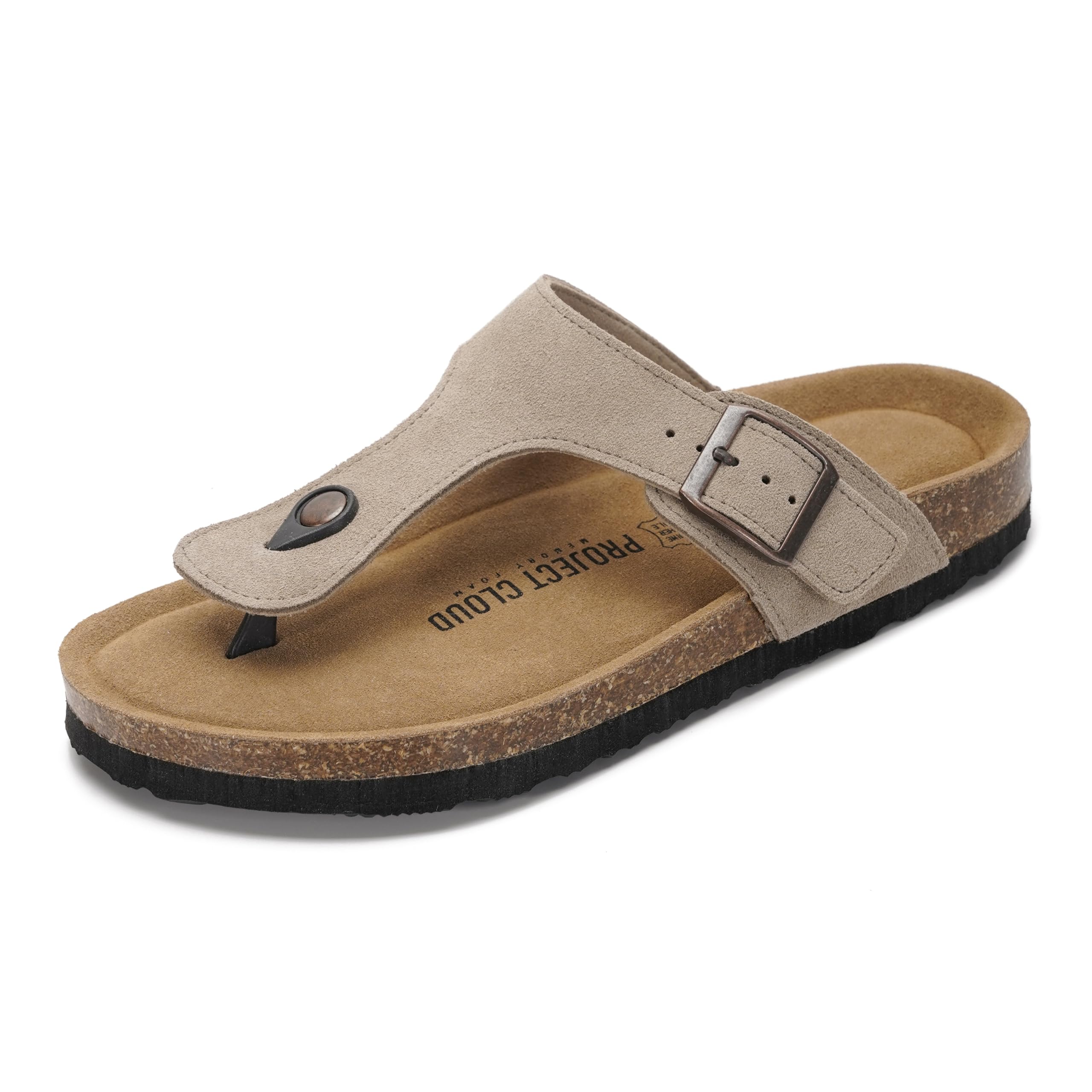 Project Cloud Women's | 100% Genuine Leather Thong Sandals | Water Resistant | Lightweight | Non-Slip - Britani