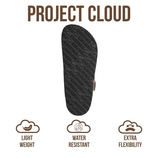 Project Cloud Women's | 100% Genuine Leather Thong Sandals | Water Resistant | Lightweight | Non-Slip - Britani