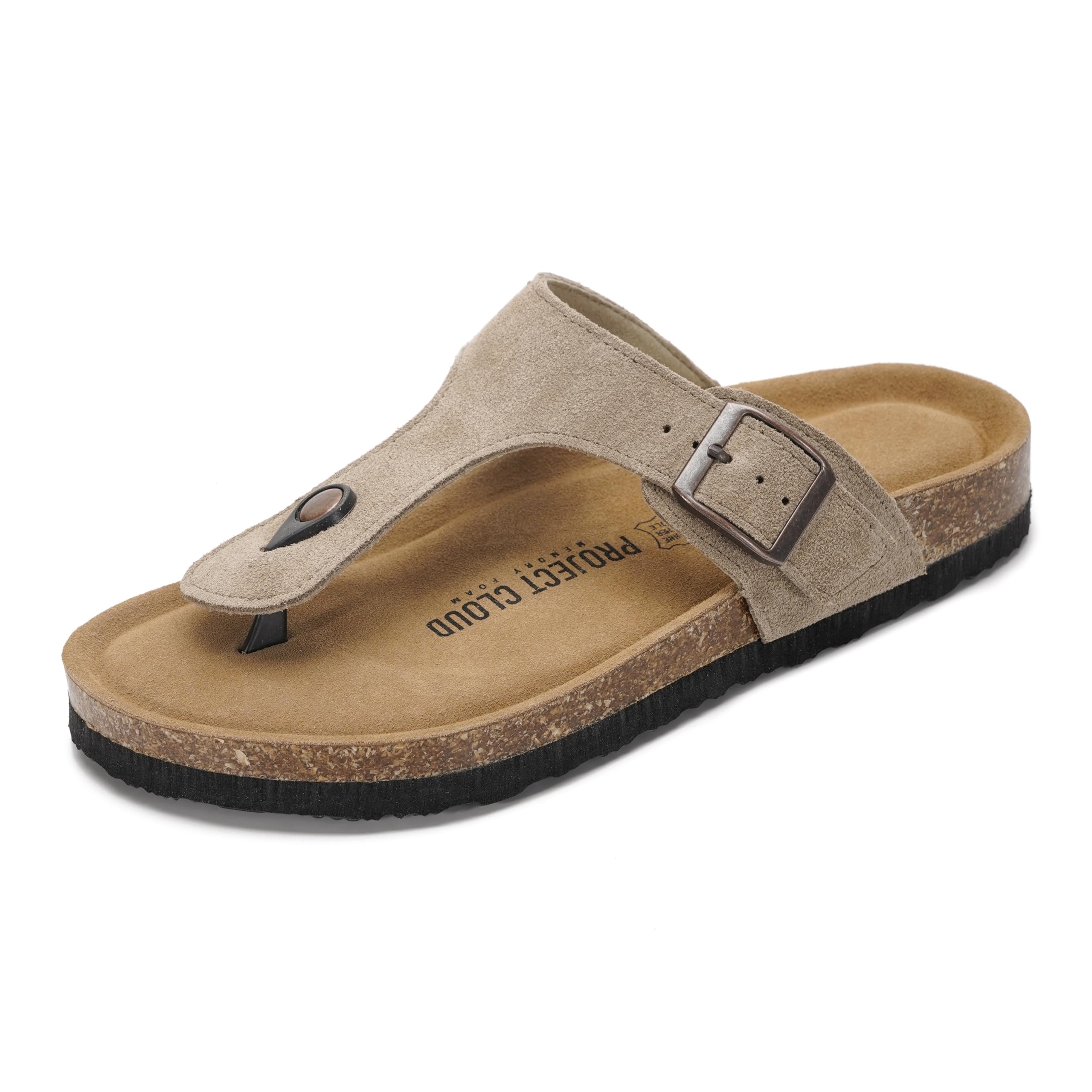 Project Cloud Women's | 100% Genuine Leather Thong Sandals | Water Resistant | Lightweight | Non-Slip - Britani