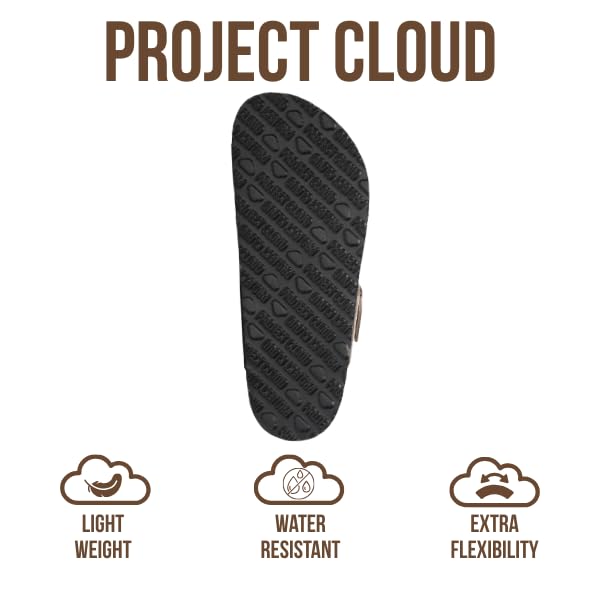 Project Cloud Women's | 100% Genuine Leather Thong Sandals | Water Resistant | Lightweight | Non-Slip - Britani