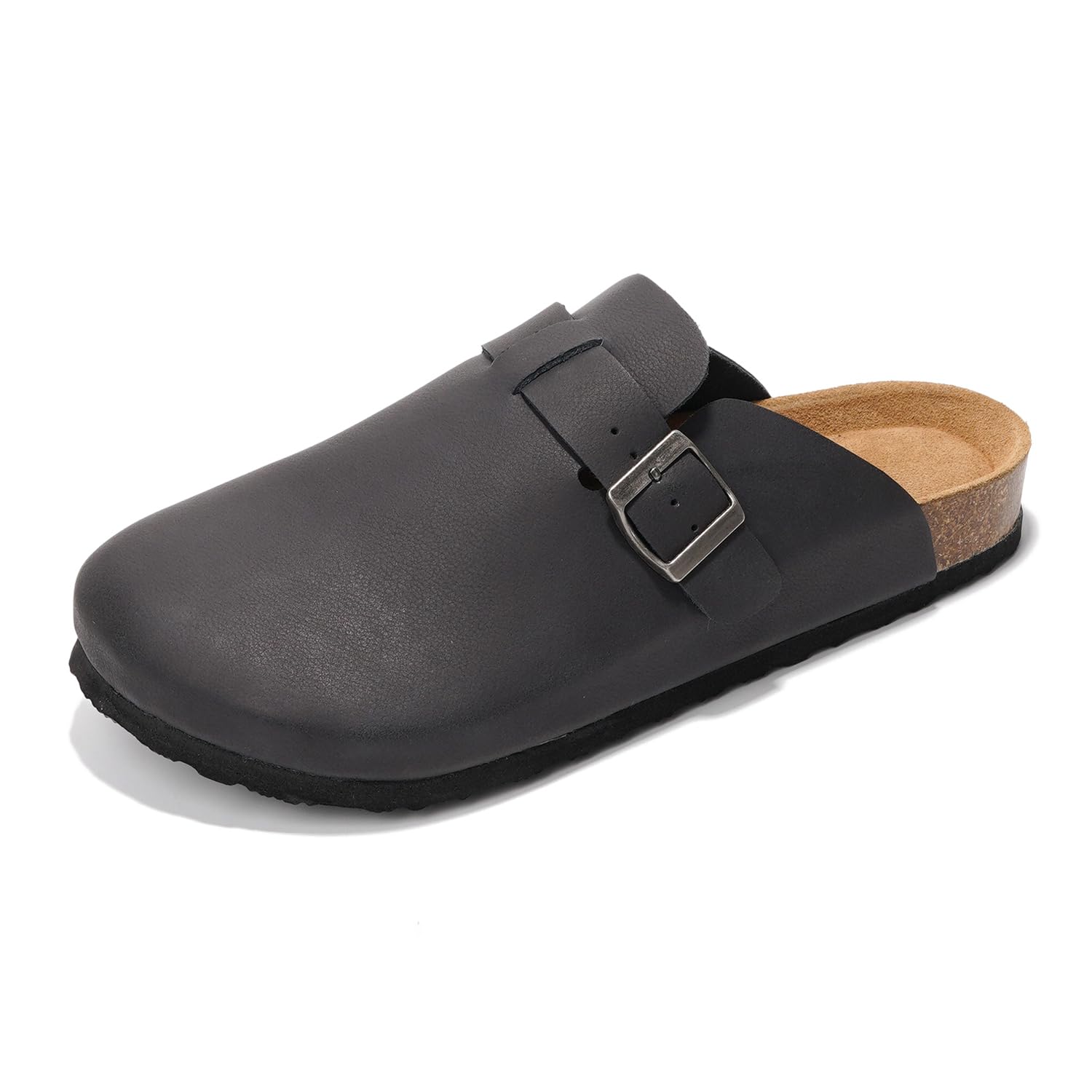 Project Cloud | "Brooklyn" 100% Genuine Full Grain Leather Slippers for Men | Memory Foam | Non-Slip