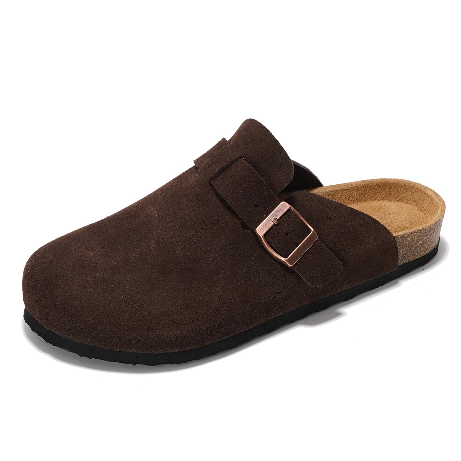 Project Cloud | "Brooklyn" 100% Genuine Full Grain Leather Slippers for Men | Memory Foam | Non-Slip