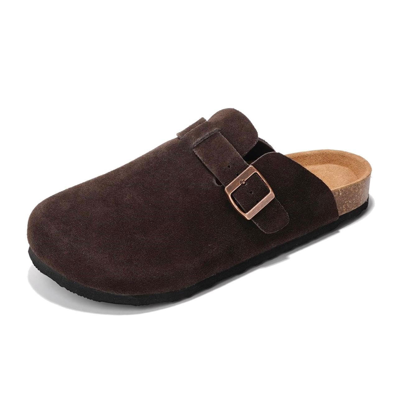 Project Cloud | "Brooklyn" 100% Genuine Full Grain Leather Slippers for Men | Memory Foam | Non-Slip