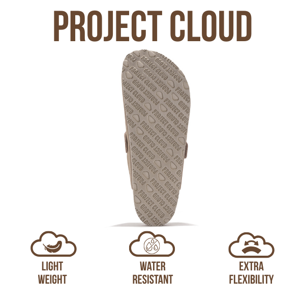 Project Cloud | "Brooklyn" 100% Genuine Full Grain Leather Slippers for Men | Memory Foam | Non-Slip