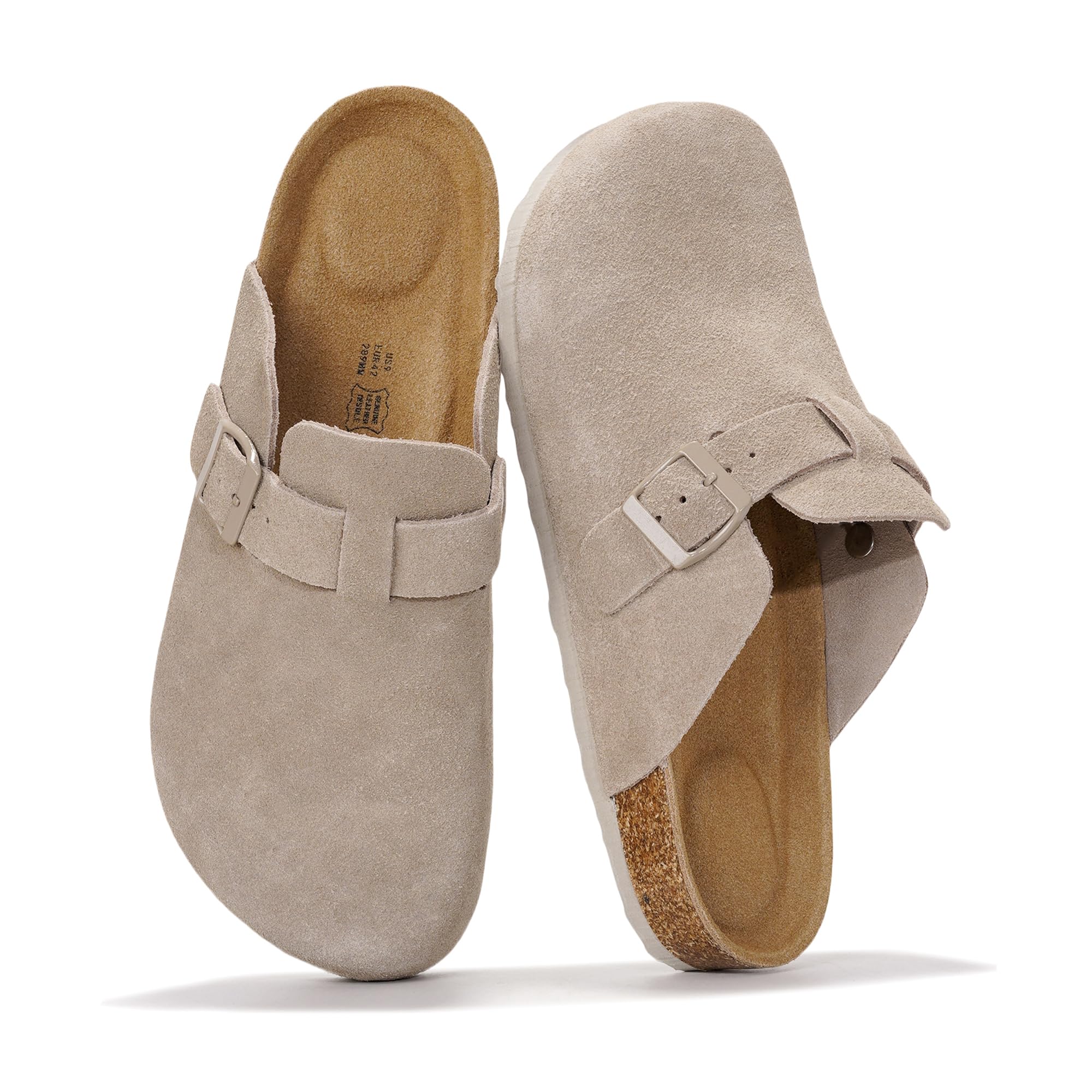 Project Cloud | "Brooklyn" 100% Genuine Full Grain Leather Slippers for Men | Memory Foam | Non-Slip