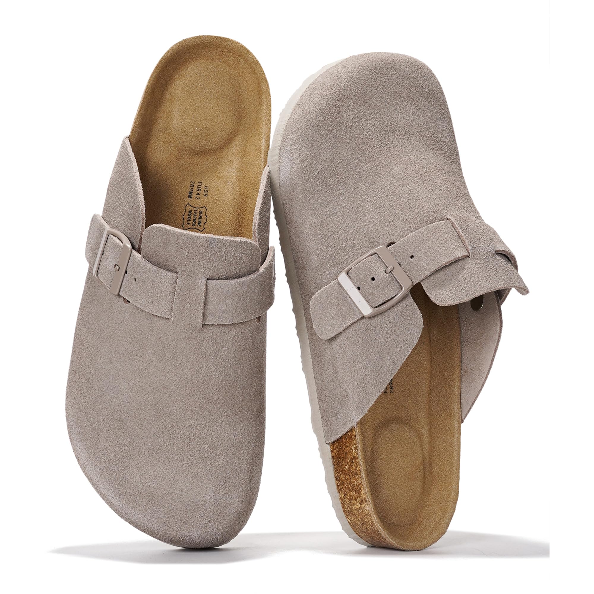 Project Cloud | "Brooklyn" 100% Genuine Full Grain Leather Slippers for Men | Memory Foam | Non-Slip