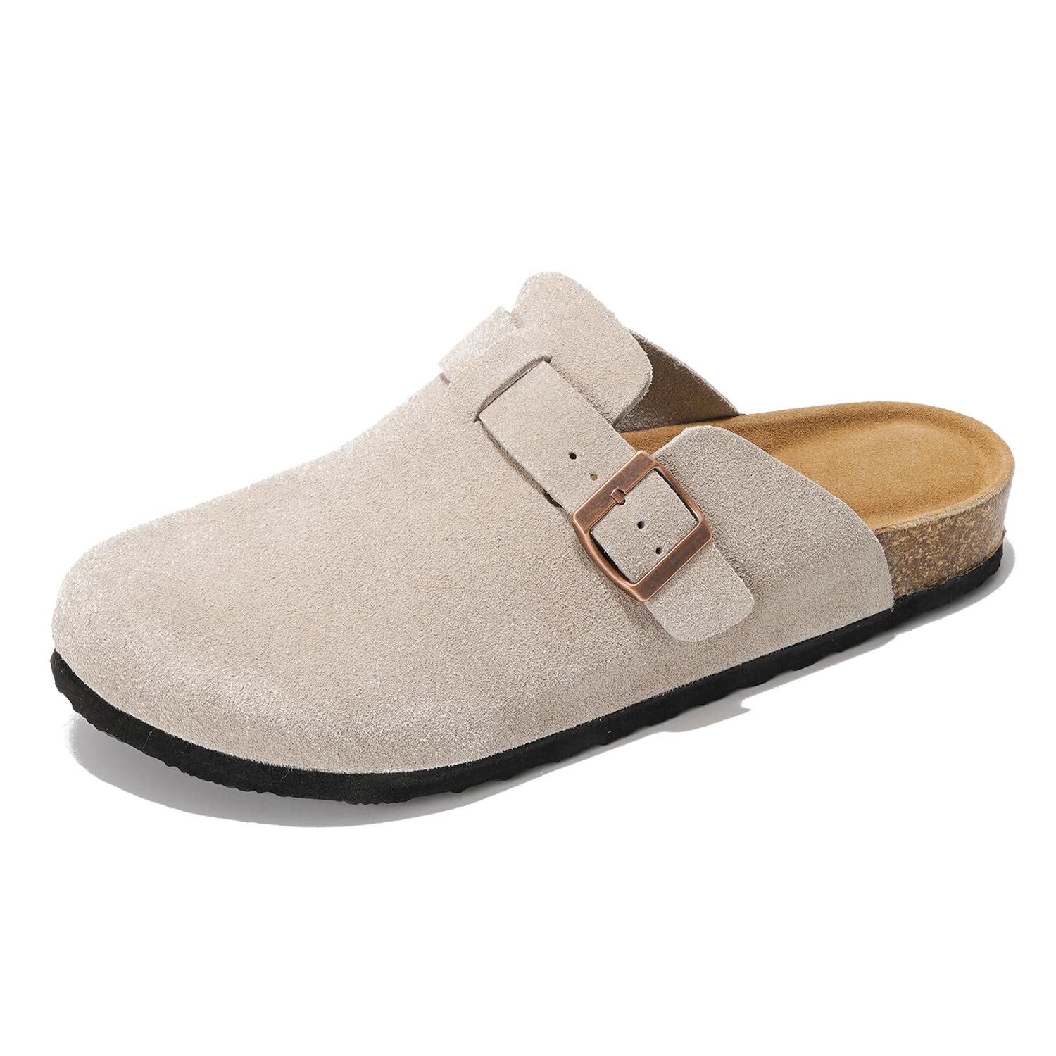 Project Cloud | "Brooklyn" 100% Genuine Full Grain Leather Slippers for Men | Memory Foam | Non-Slip