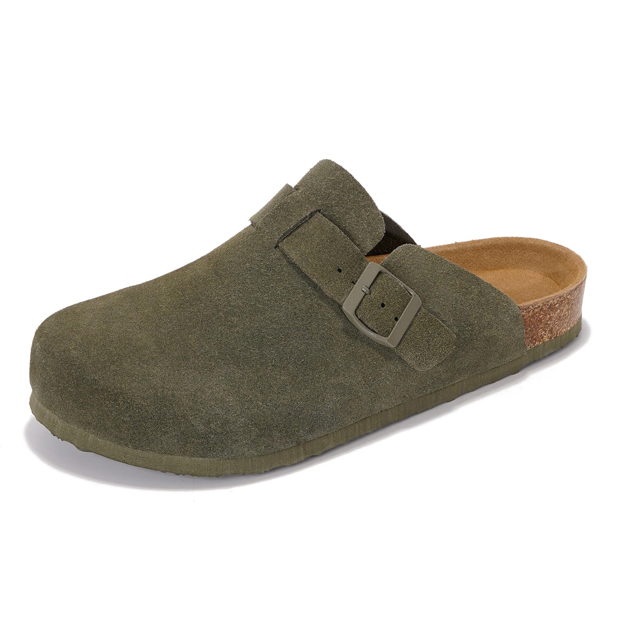 Project Cloud | "Brooklyn" 100% Genuine Full Grain Leather Slippers for Men | Memory Foam | Non-Slip
