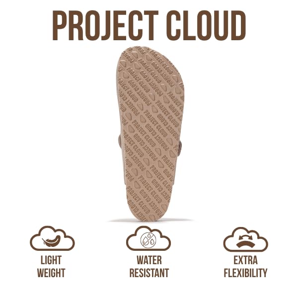 Project Cloud | "Brooklyn" 100% Genuine Full Grain Leather Slippers for Men | Memory Foam | Non-Slip