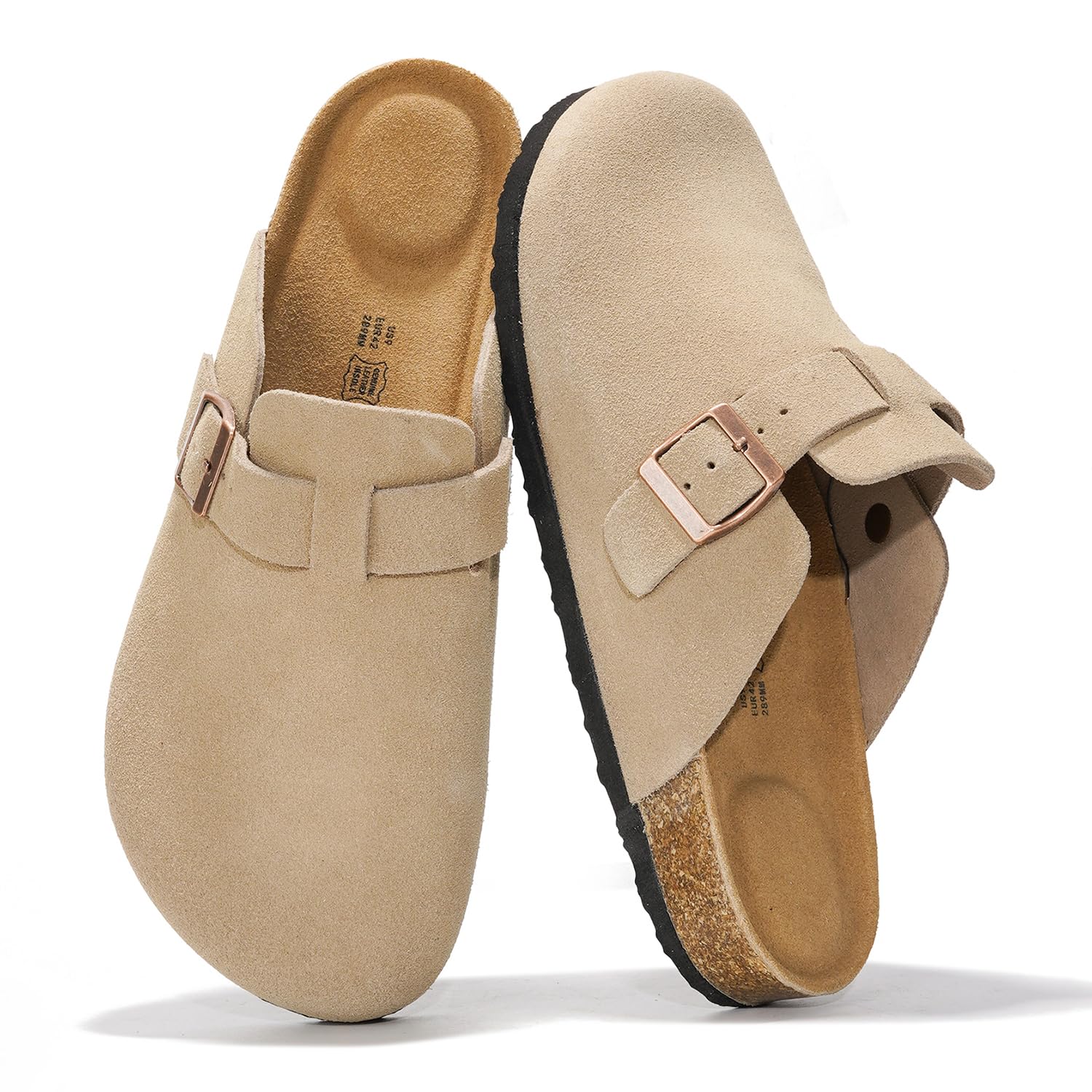 Project Cloud | "Brooklyn" 100% Genuine Full Grain Leather Slippers for Men | Memory Foam | Non-Slip