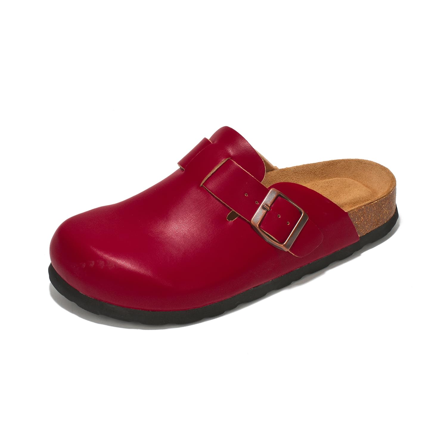 Zuecos de cuero para mujer Benton de Project Cloud: espuma viscoelástica y soporte 